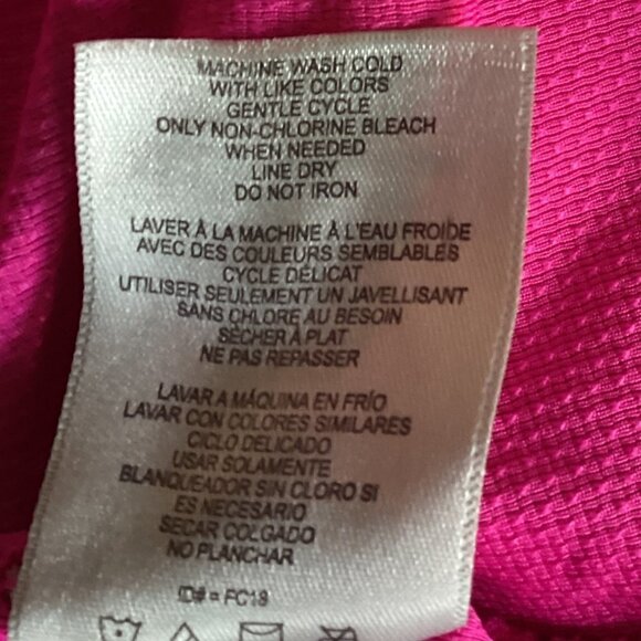 Free Country Athleisure Hoodie Tunic Dress Plus Sz XXL/20 Pink #106K - Picture 8 of 8